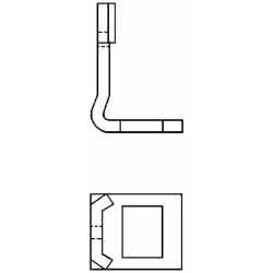STAFFA PER MOLLA FLEX 70X8 MONOLAMA 50X50-45X12