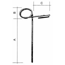 DENTE STRIGLIATORE Ø8