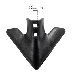 VOMERE LANCIA 2 FORI 200X6  INTERASSE 30 MM