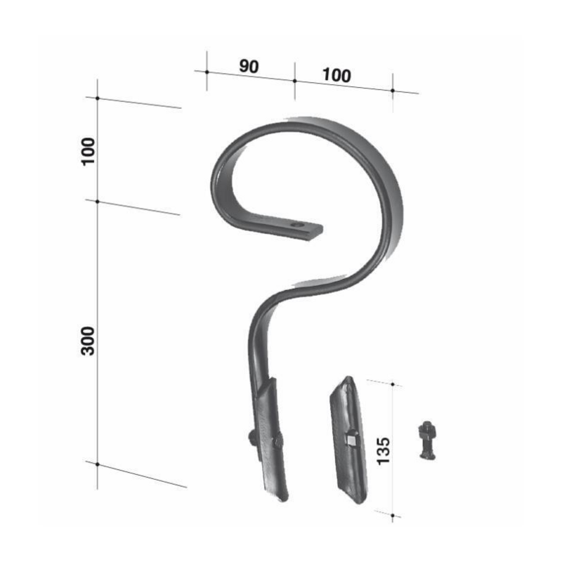 MOLLA FLEX 32X10 DIRITTA CON VOMERE