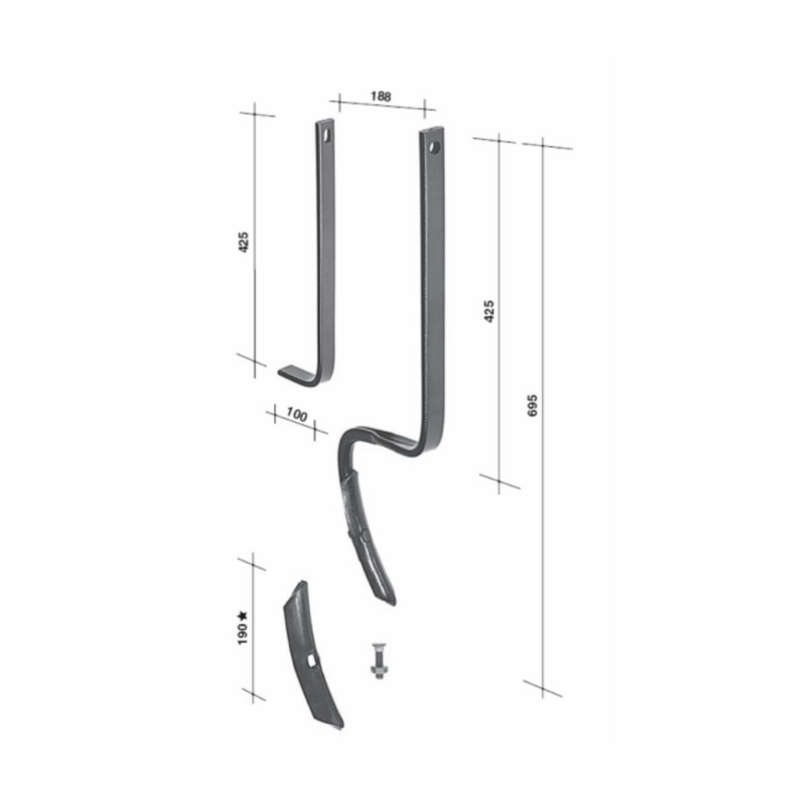 MOLLA ROMPITRACCIA 32X10 CON VOMERE