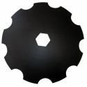 DISCO FRANGIZOLLE DENTATO Ø 510X3,5 MM. - FORO ESAGONALE 67