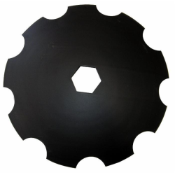 DISCO FRANGIZOLLE DENTATO Ø 610X5 MM. - FORO ESAGONALE 67