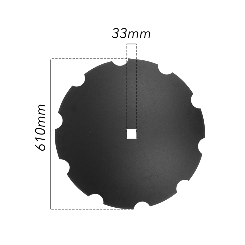 DISCO FRANGIZOLLE DENTATO Ø 610X5 MM. - FORO QUADRO 33