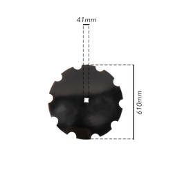 DISCO FRANGIZOLLE DENTATO Ø 610X5 MM. - FORO QUADRO 41