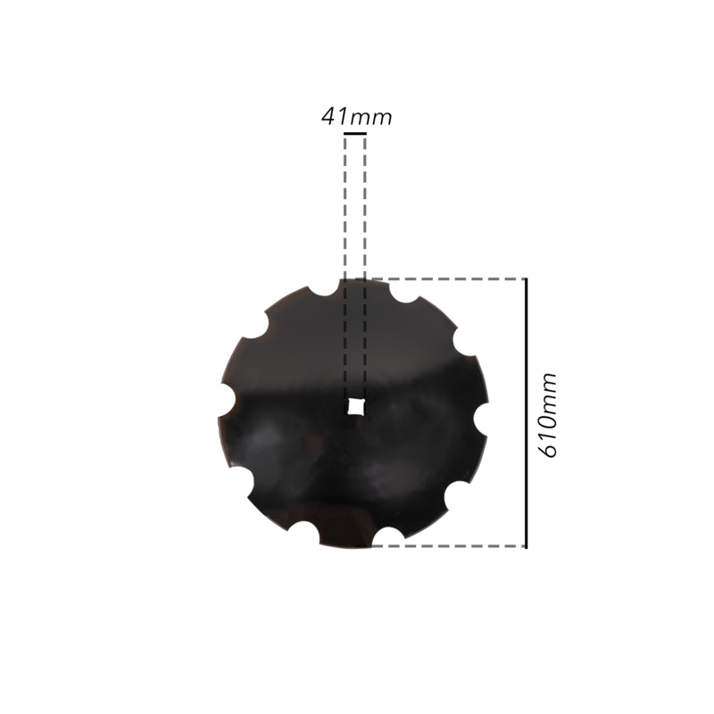 DISCO FRANGIZOLLE DENTATO Ø 610X5 MM. - FORO QUADRO 41