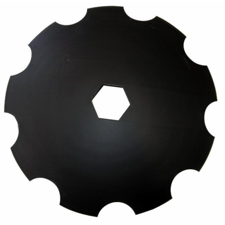 DISCO FRANGIZOLLE DENTATO Ø 610X6 MM. - FORO ESAGONALE 92