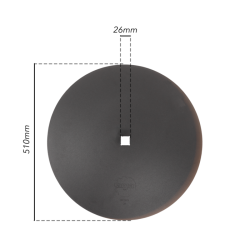 DISCO FRANGIZOLLE LISCIO Ø 510X3,5 MM. -  FORO QUADRO 26