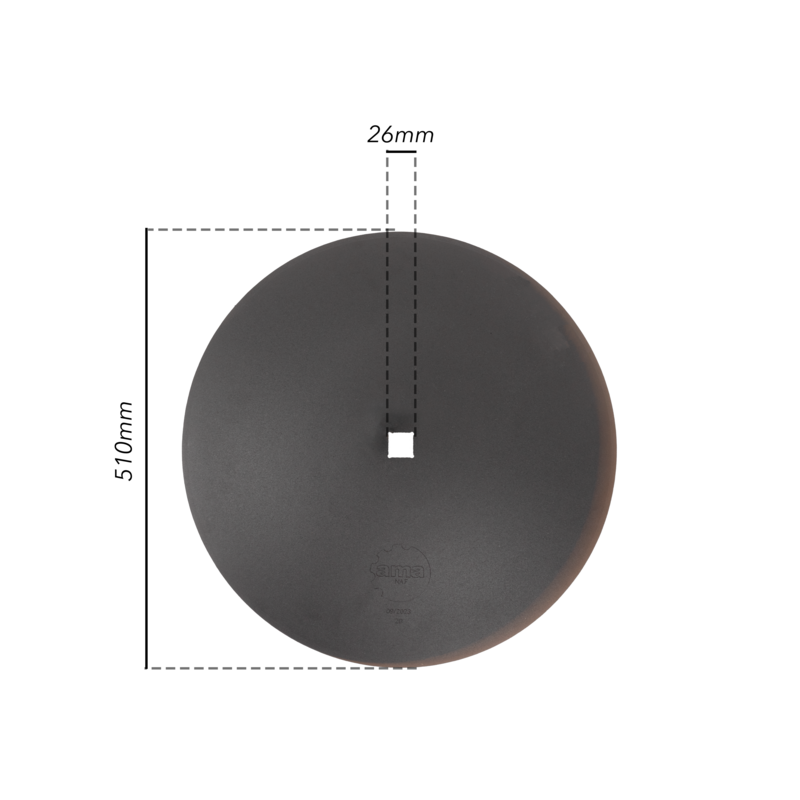DISCO FRANGIZOLLE LISCIO Ø 510X3,5 MM. -  FORO QUADRO 26