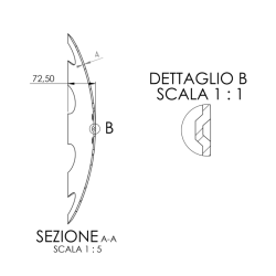 DISCO 510X4 CONCAVO DENTATO, 4 FORI Q. 13X13 SU ø 122