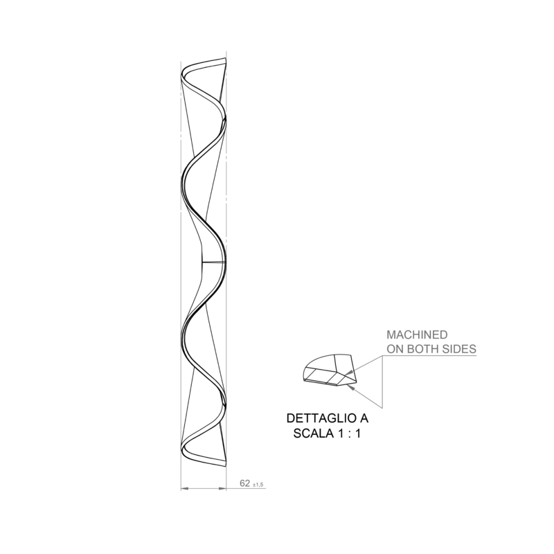 DISCO 8 ONDE 560X5, BASE PIANA, FORO QUADRO 31