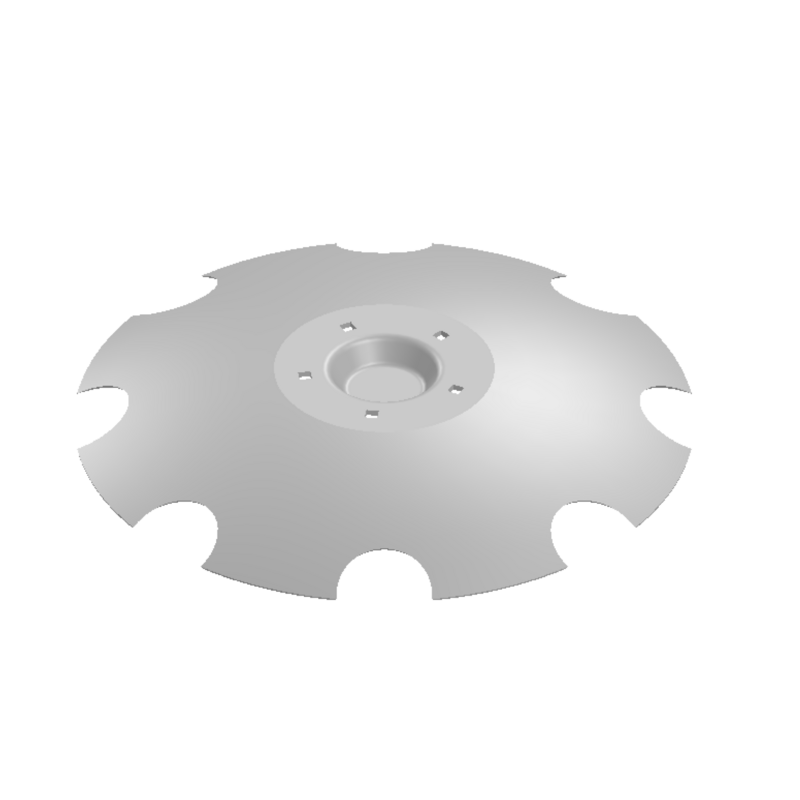 DISCO 620X6 CONCAVO DENTATO BUGNATURA INTERNA, 5 FORI Q.12,5 SU ø 160