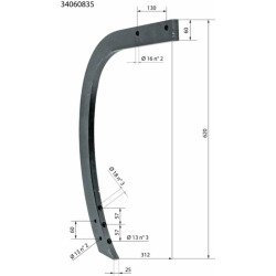 ANCORA ADATTABILE HORSCH 60X25 BASSA