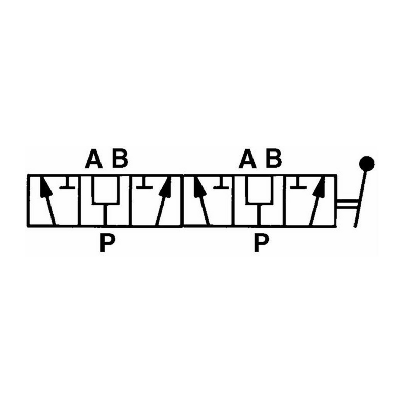 DEVIATORE DI FLUSSO A 6 VIE 1/2"