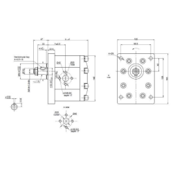 POMPA AD INGRANAGGI GRUPPO 3 DA 25cc SINISTRA “MODELLO STANDARD” TIPO PLESSEY A54