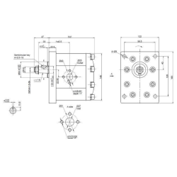 POMPA AD INGRANAGGI GRUPPO 3 DA 32cc DESTRA “MODELLO STANDARD” TIPO PLESSEY C72