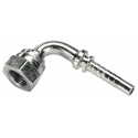 RACCORDO FEMMINA 90° A PRESSARE FILETTO METRICO M16X1,5 TUBO 1/4”