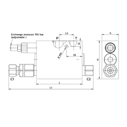 VALVOLA RIBALTAMENTO ARATRO DOPPIO EFFETTO 80/100