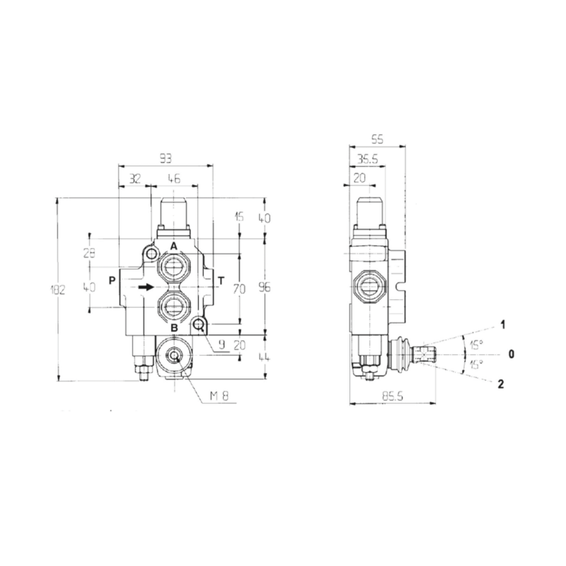 DISTRIBUTORE WALVOIL MODELLO SD4 A 1 LEVA SEMPLICE EFFETTO 40 LITRI