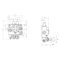 DISTRIBUTORE WALVOIL MODELLO SD5 A 2 LEVE DOPPIO EFFETTO 40 LITRI