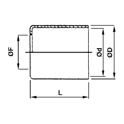 BOCCOLA A PRESSARE IN ALLUMINIO 38X36mm