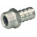 RACCORDO MASCHIO BASSA PRESSIONE FILETTO 3/8” TUBO 3/8”