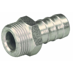RACCORDO MASCHIO BASSA PRESSIONE FILETTO 3/8” TUBO 3/8”