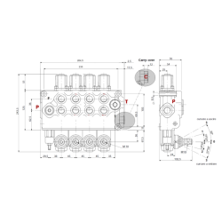DISTRIBUTORE WALVOIL MODELLO SD11 A 4 LEVE DOPPIO EFFETTO 70 LITRI