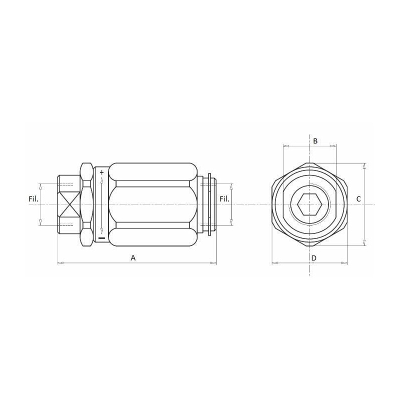 VALVOLA DI STROZZAMENTO BIDIREZIONALE DA 1/2"