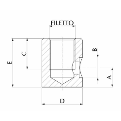 BORCHIA FILET.3/8 + FORO X Ø12