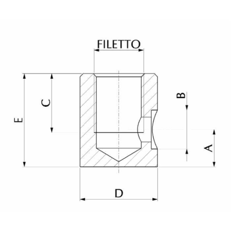 BORCHIA FILET.3/8 + FORO X Ø12
