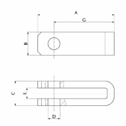 FORCELLA 60X15 I.51X045 Ø28