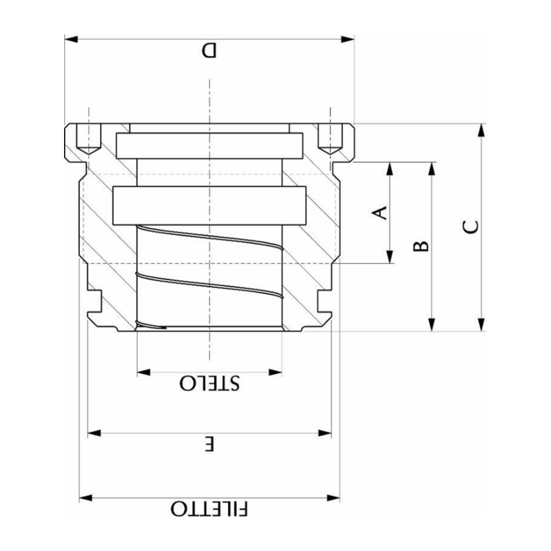 TESTATA AL.75 ØS.30 FIL.80X1,5