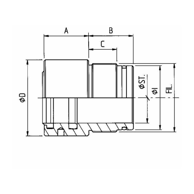 TESTATA ØS 25 AL.35 FIL.39X1,5