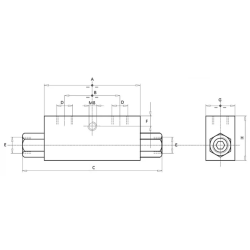 VALVOLA DI BLOCCO DOPPIO EFFETTO DA 3/8"