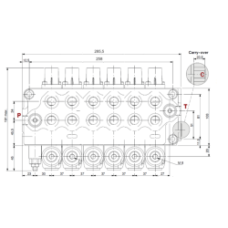 DISTRIBUTORE WALVOIL MODELLO SD5 A 6 LEVE DOPPIO EFFETTO 40 LITRI