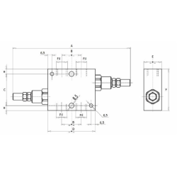 VALVOLA DI MASSIMA PRESSIONE INCROCIATA (ANTIURTO) DA 1/2”