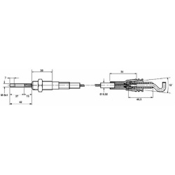 CAVO TELECOMANDO LUNGHEZZA 2500mm