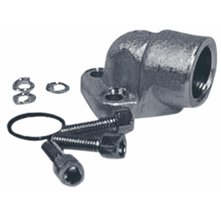 FLANGIA 1”1/4” A 3 FORI INTERASSE 62mm PER POMPE GRUPPO 2 e 3