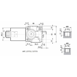 DEVIATORE ELETTRICO A 3 VIE DA 1/2" 12VDC