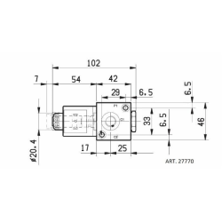 DEVIATORE ELETTRICO A 3 VIE DA 3/4" 12VDC