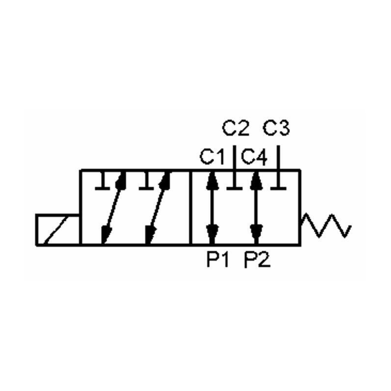DEVIATORE ELETTRICO A 6 VIE DA 1/4" 12VDC