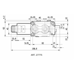 DEVIATORE ELETTRICO A 6 VIE DA 3/8" 12VDC