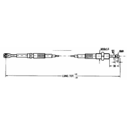CAVO TELECOMANDO LUNGHEZZA 2500mm