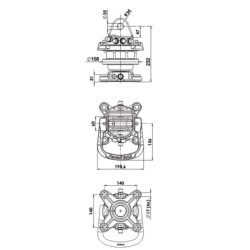 ROTATORE DA 3,5 TONNELLATE A 360° A FLANGIA