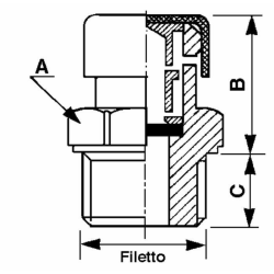TAPPO SFIATO CON PROTEZIONE DA 1/4"