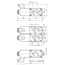DEVIATORE ELETTRICO MODULARE A 6 VIE DA 1/2" 24VDC