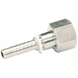 RACCORDO FEMMINA DIRITTA A PRESSARE ORFS FILETTO 9/16”- 18  TUBO 1/4”