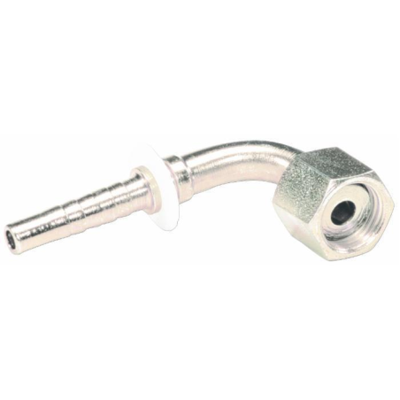 RACCORDO FEMMINA 90° A PRESSARE ORFS FILETTO 9/16”- 18  TUBO 1/4”