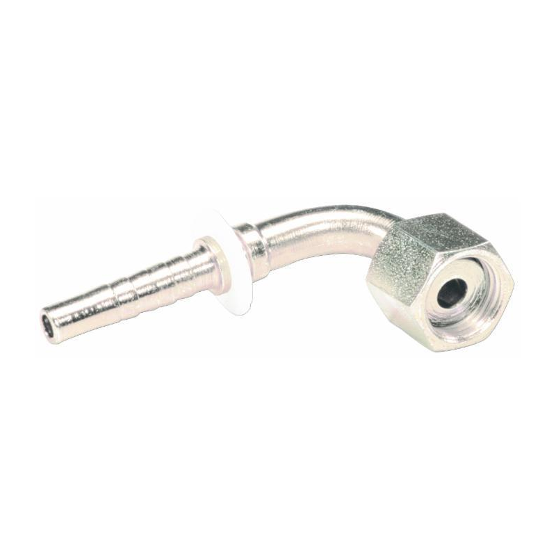 RACCORDO FEMMINA 90° A PRESSARE ORFS FILETTO 11/16”- 16  TUBO 1/4”